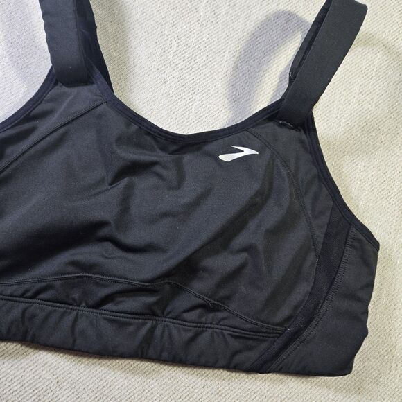 Brooks Fiona Sports Bra 34DD Running Adjustable Straps 350064 Black - Picture 2 of 9